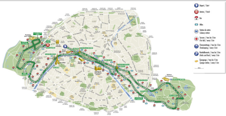 parcours marathon Paris - Istock