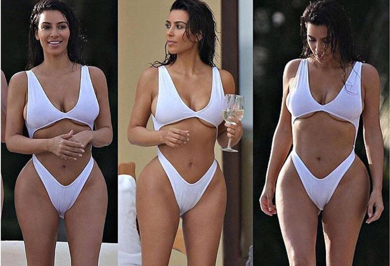 Kim Kardashian entraînement - Instagram